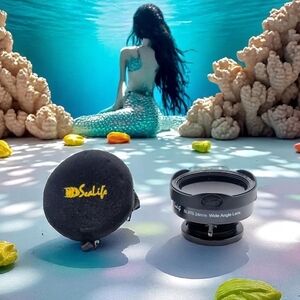 Sealife SL970 24 Mm Black Underwater Wide Angle Lens With Cover